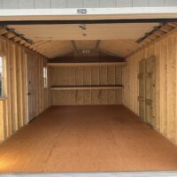 69968-1 12'x24' Ranch Gable Wood Panel Garage