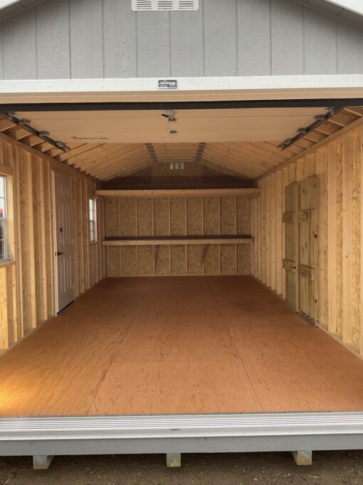 69968-1 12'x24' Ranch Gable Wood Panel Garage