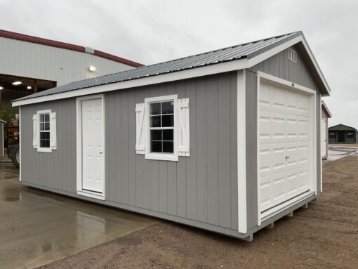 69968 12'x24' Ranch Gable Wood Panel Garage