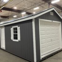 12'x28' Ranch Gable Wood Panel Garage