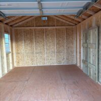 70030-1 12'x16' Economy Ranch Wood Panel Garage