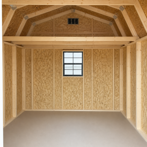 10'x12' Economy High Barn Wood Shed