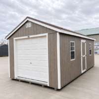 12'x24' Economy Ranch Wood Panel Garage-USED