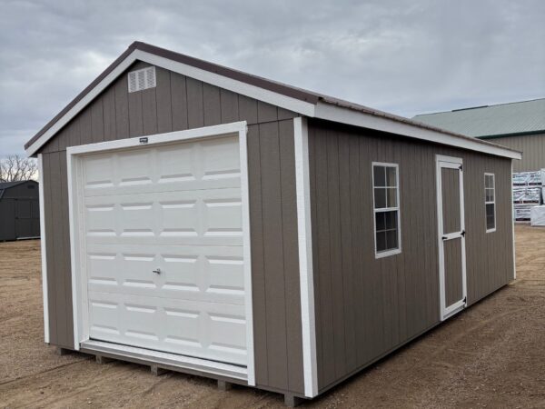 12'x24' Economy Ranch Wood Panel Garage