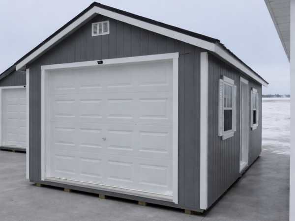 12'x20' Ranch Gable Wood Panel Garage