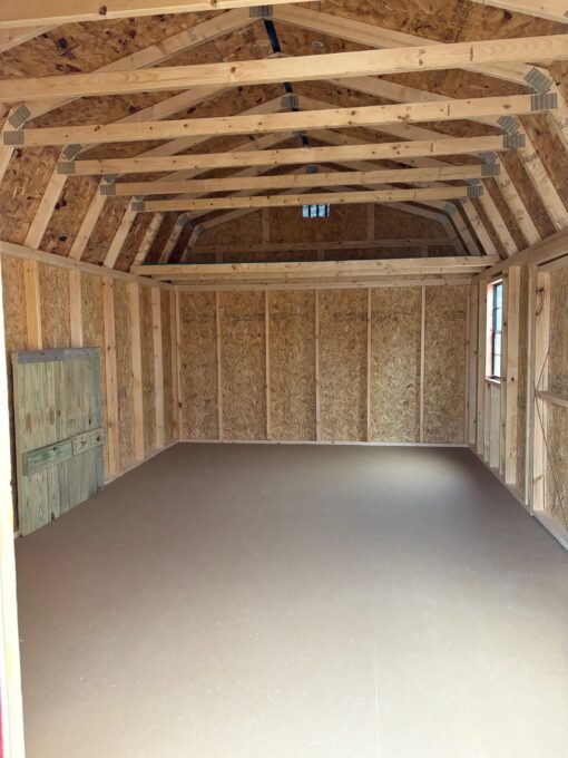 12'x20' Economy High Barn Wood Shed