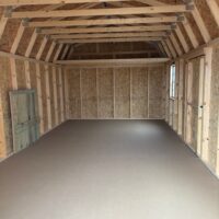 12'x24' Economy High Barn Wood Shed