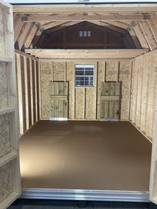 10'x12' High Barn Wood Panel Shed