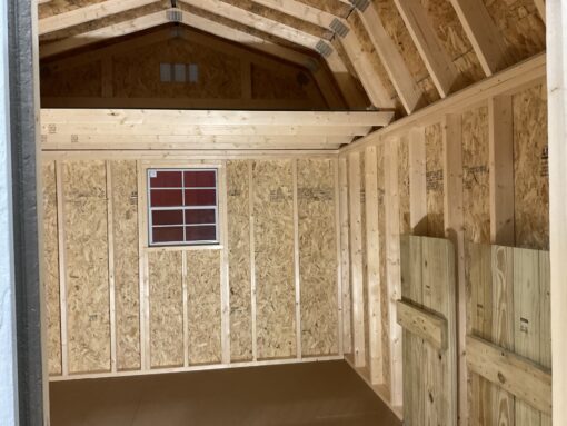 10'x12' High Barn Wood Panel Shed