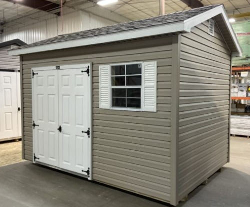 8x12' Ranch Gable Vinyl Shed