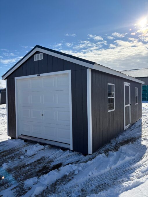 12'x24' Economy Ranch Wood Panel Garage