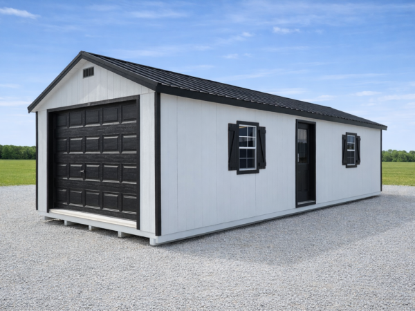 14'x32' Ranch Gable Wood Panel Garage