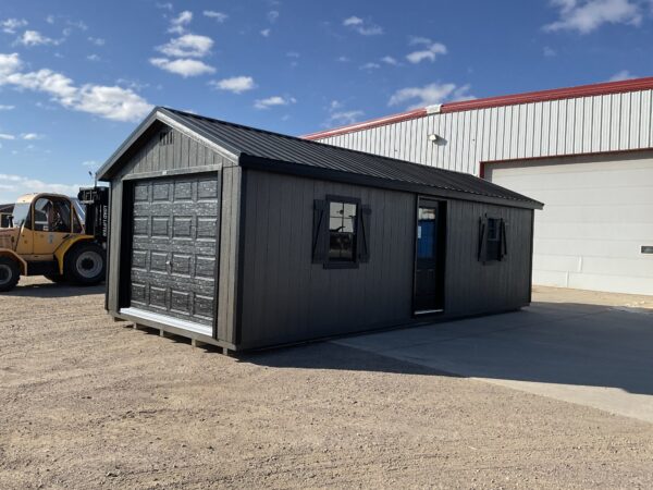 12'x28' Ranch Gable Wood Panel Garage