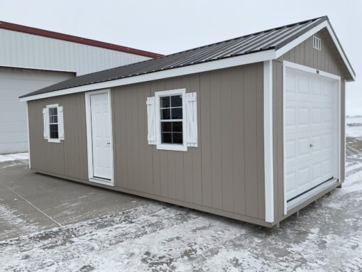 12'x28' Ranch Gable Wood Panel Garage