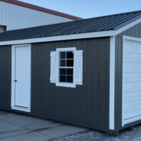 12'x24' Ranch Gable Wood Panel Garage