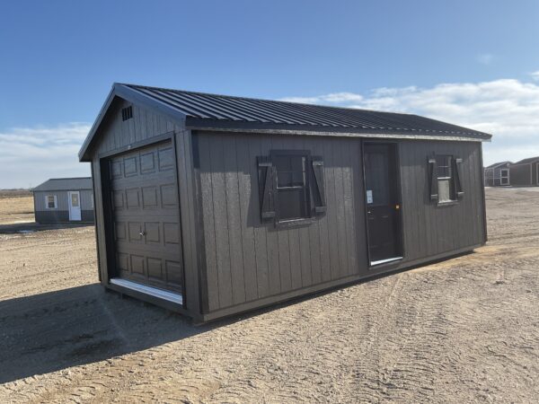 12'x24' Ranch Gable Wood Panel Garage