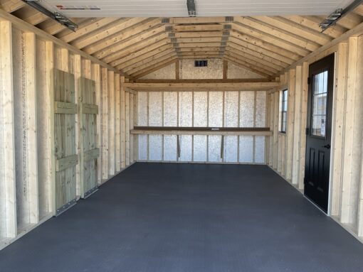 12'x24' Ranch Gable Wood Panel Garage
