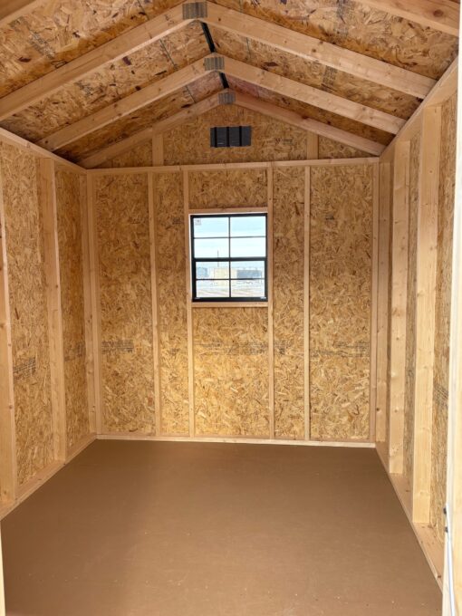 8'x10' Economy Ranch Gable Wood Shed