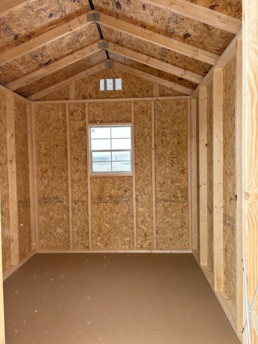 8'x10' Economy Ranch Gable Wood Shed