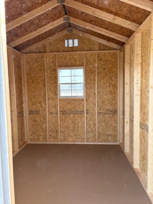 8'x10' Economy Ranch Gable Wood Shed