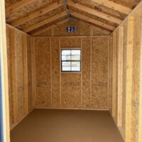 8'x12' Economy Ranch Gable Wood Shed