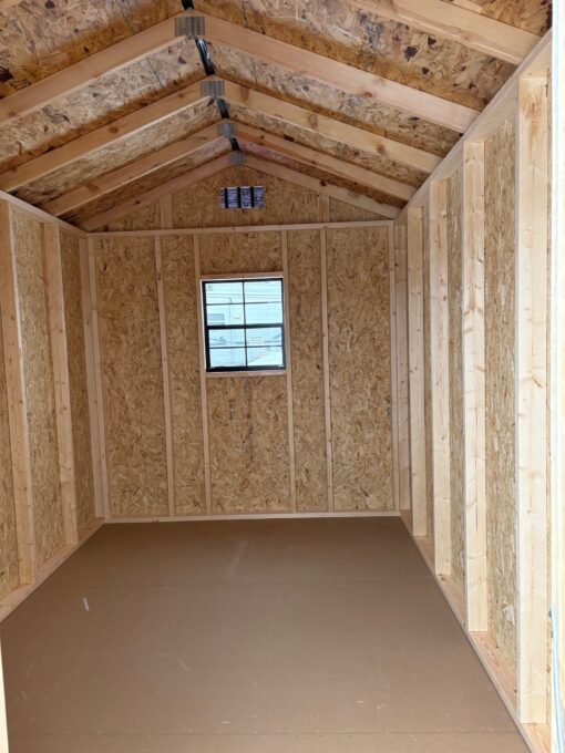 8'x12' Economy Ranch Gable Wood Shed