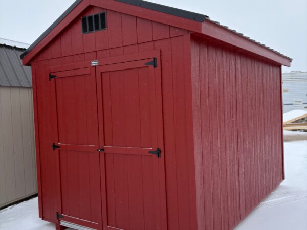 8'x12' Economy Ranch Gable Wood Shed