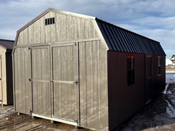 12'x24' Economy High Barn Wood Shed