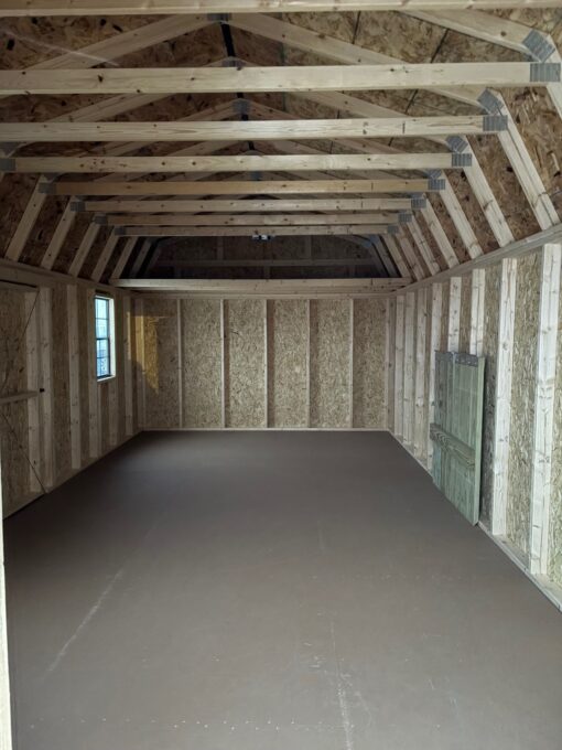 12'x24' Economy High Barn Wood Shed