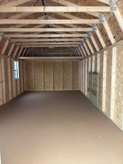 12'x24' Economy High Barn Wood Shed