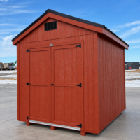 8'x10' Economy Ranch Gable Wood Shed