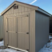 8'x10' Economy Ranch Gable Wood Shed