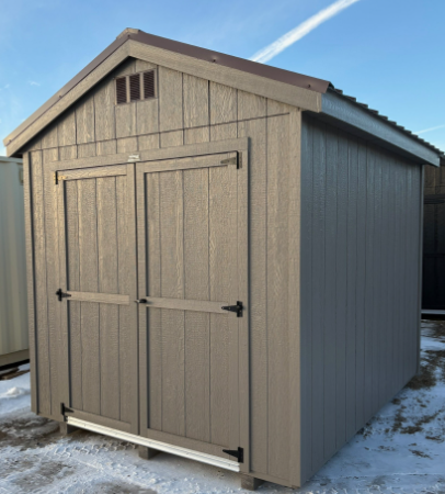 8'x10' Economy Ranch Gable Wood Shed