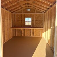 10'x16' Economy Ranch Gable Wood Shed