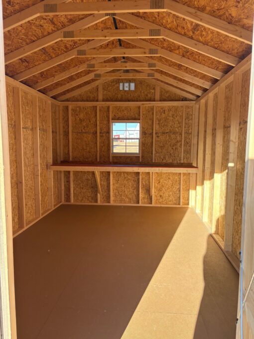 10'x16' Economy Ranch Gable Wood Shed