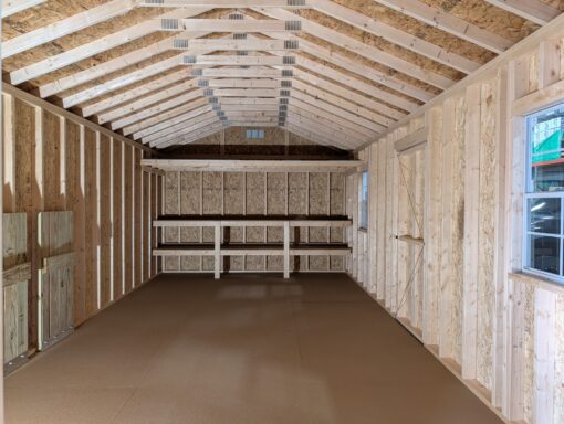 71198-1 12'x24' Ranch Gable Wood Panel Shed