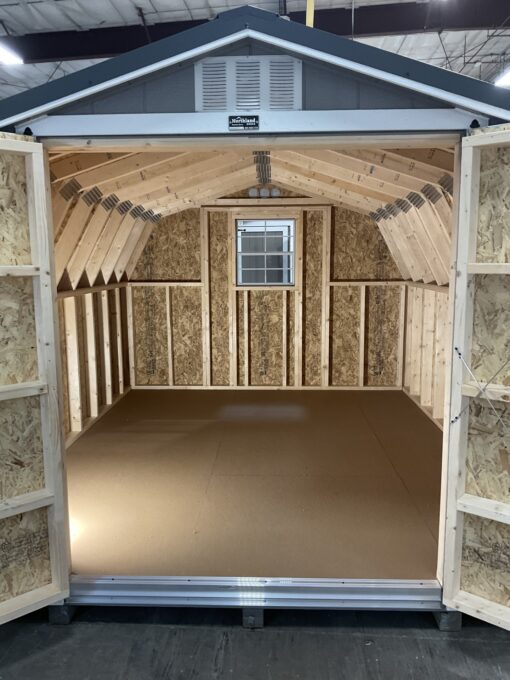 71228-1 10'x12' Low Barn Wood Panel Shed