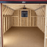 10'x12' Low Barn Wood Panel Shed