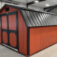 10'x12' Low Barn Wood Panel Shed