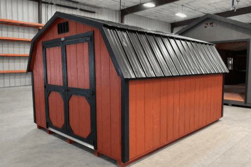 10'x12' Low Barn Wood Panel Shed
