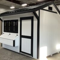 8'x12' Quaker Gable Wood Panel Chicken Coop