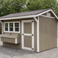 71270 8'x12' Quaker Gable Wood Panel Chicken Coop