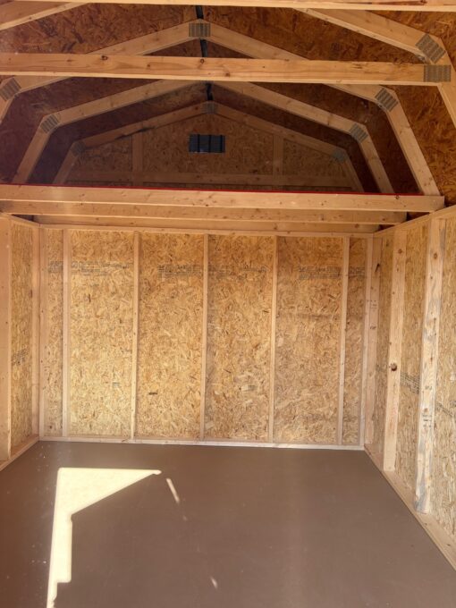 10'x12' Economy High Barn Wood Shed