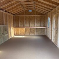 12'x20' Economy Ranch Gable Wood Shed