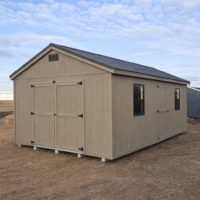 12'x20' Economy Ranch Gable Wood Shed
