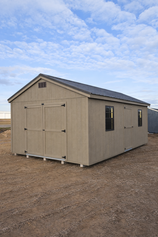12'x20' Economy Ranch Gable Wood Shed