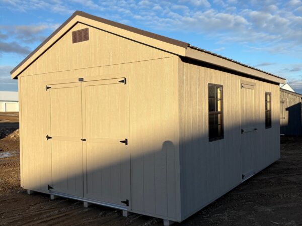12'x20' Economy Ranch Gable Wood Shed