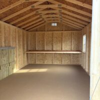 12'x20' Economy Ranch Gable Wood Shed