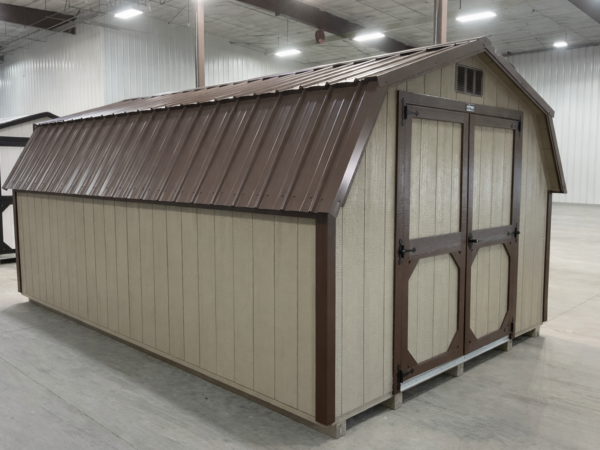 10'x16' Low Barn Wood Panel Shed