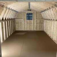 10'x16' Low Barn Wood Panel Shed